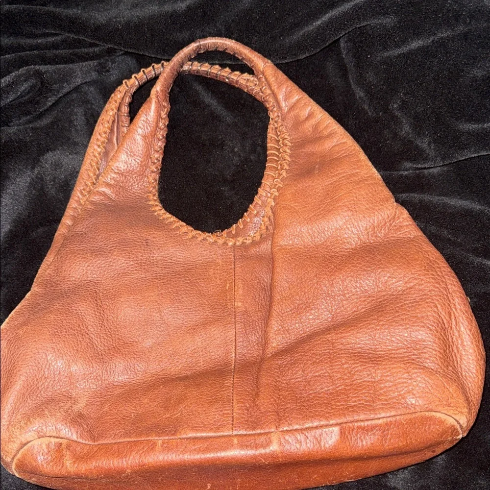 Banana Republic Tan Leather Hobo Bag